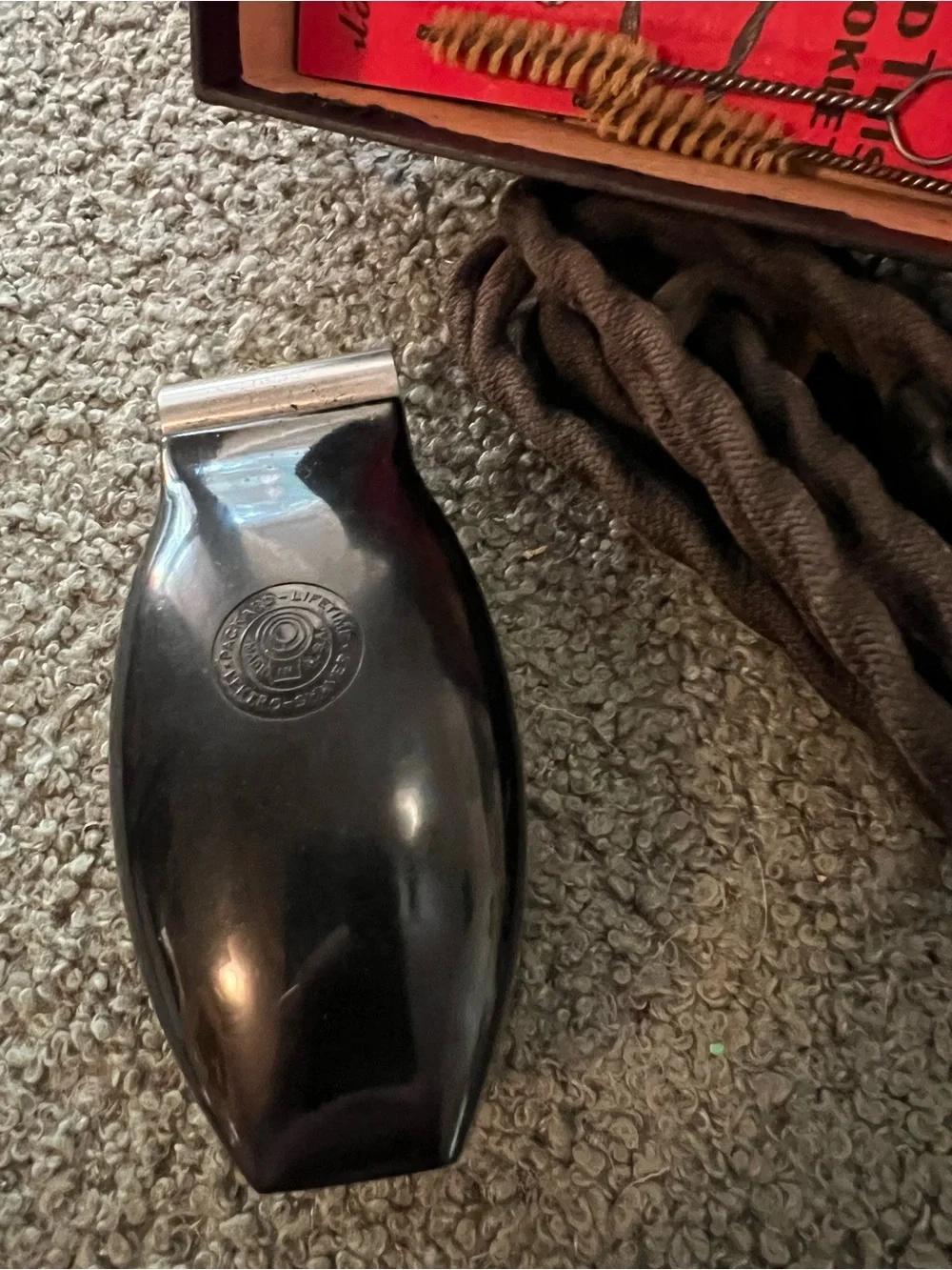 Vintage 1930 Electric Dry Shaver Packard Lifetime Lektro 2 Cleaning Brushes